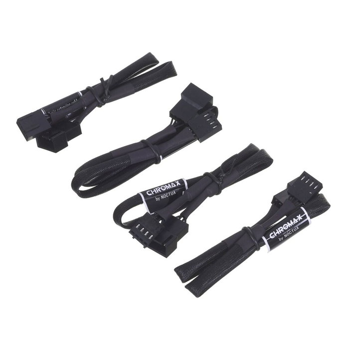NOCTUA NA-SEC1.black Cable de Extensión para Ventilador 4-Pin PWM 30cm (4 unidades)