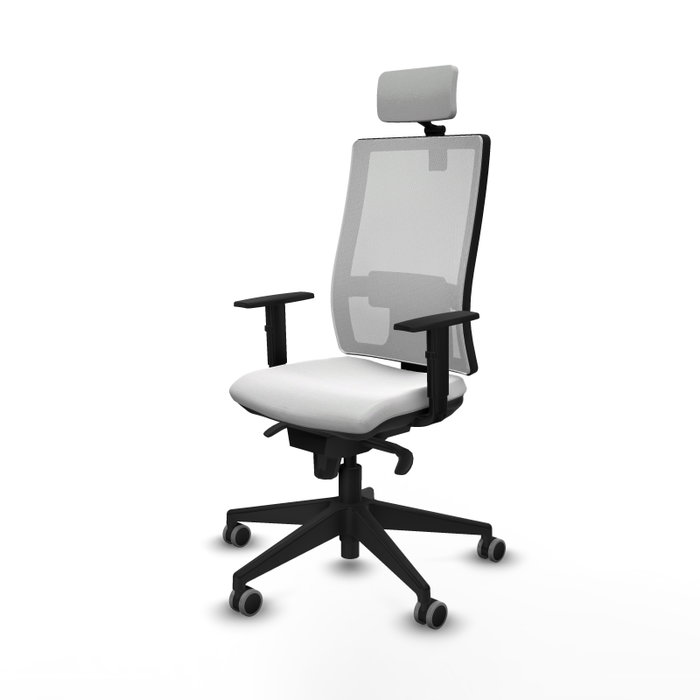 PIQUERAS Y CRESPO Silla de oficina Horna con mecanismo Sincro, Blanco PIQUERAS Y CRESPO Silla de oficina Horna con mecanismo Sincro, Blanco