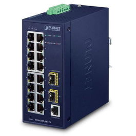 Planet IGS-4215-16T2S Switch Industrial 16 Puertos Gigabit + 2 SFP L2 Gestionado