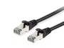 Equip 605593 Cable de Red RJ45 Macho Cat6 S/FTP Blindado 0.25m - Gigabit Ethernet, PoE+, Libre de Halógenos, Negro