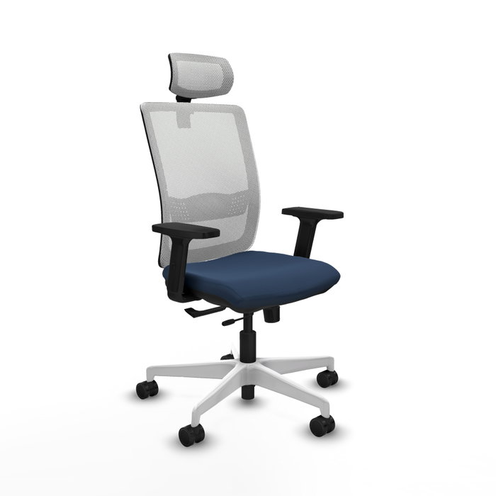 PIQUERAS Y CRESPO Silla de oficina Haches Azul marino/Blanco PIQUERAS Y CRESPO Silla de oficina Haches Azul marino/Blanco