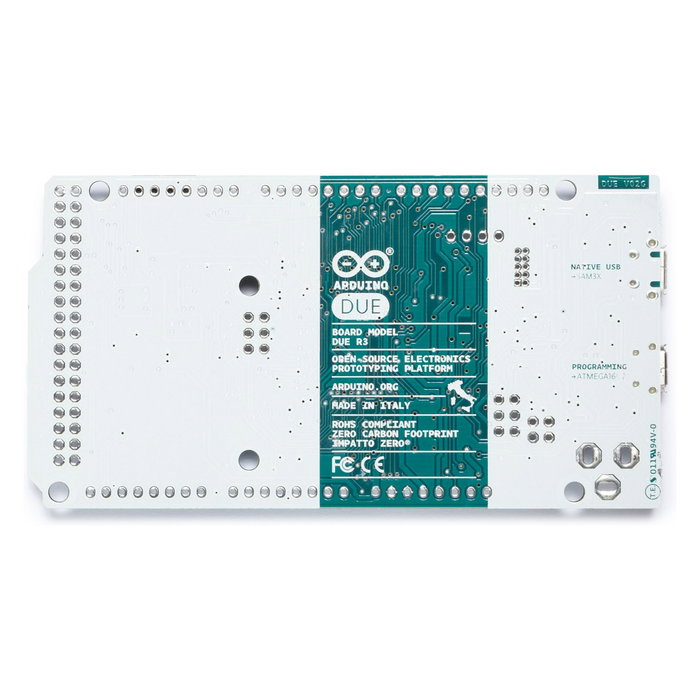 Arduino Board Due sin conectores AT91SAM3X8E 84 MHz 0,512 MB SRAM 96 KB Voltaje Operación 3,3 V