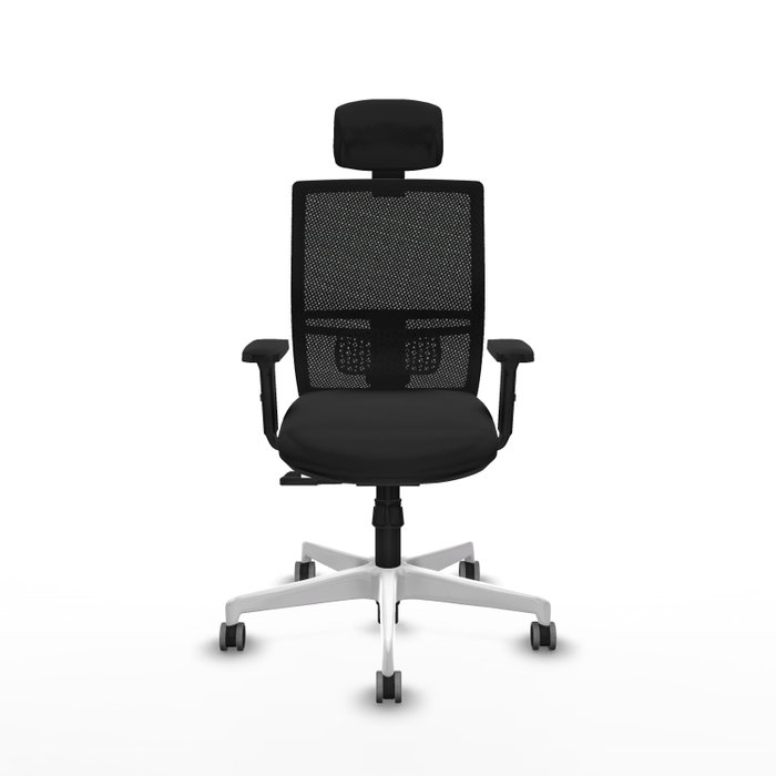 PIQUERAS Y CRESPO Silla de oficina Yunquera con mecanismo Sincro, Negro