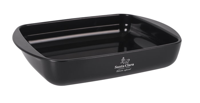 Santa Clara Fuente rectangular de horno de vidrio borosilicato, 1.6 litros, 28 x 20 x 5 cm, apta para horno (2 Unidades)