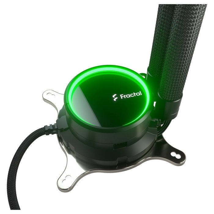 Fractal Design Celsius+ S28 Prisma Kit de Refrigeración Líquida All-in-One de 280mm para CPU con Ventiladores RGB, Negro/Blanco