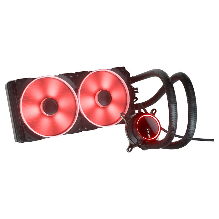 Fractal Design Celsius+ S28 Prisma Kit de Refrigeración Líquida All-in-One de 280mm para CPU con Ventiladores RGB, Negro/Blanco