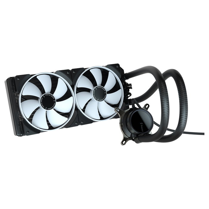 Fractal Design Celsius+ S28 Prisma Kit de Refrigeración Líquida All-in-One de 280mm para CPU con Ventiladores RGB, Negro/Blanco