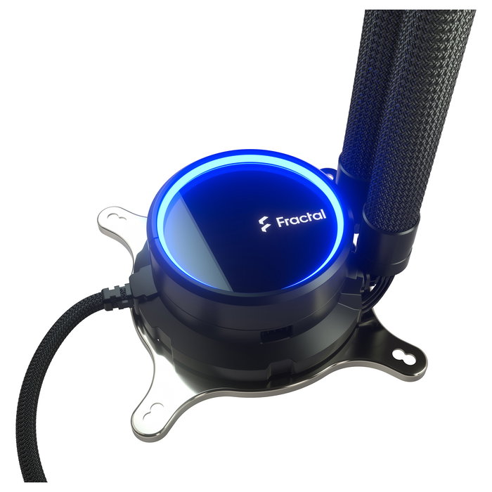 Fractal Design Celsius+ S28 Prisma Kit de Refrigeración Líquida All-in-One de 280mm para CPU con Ventiladores RGB, Negro/Blanco