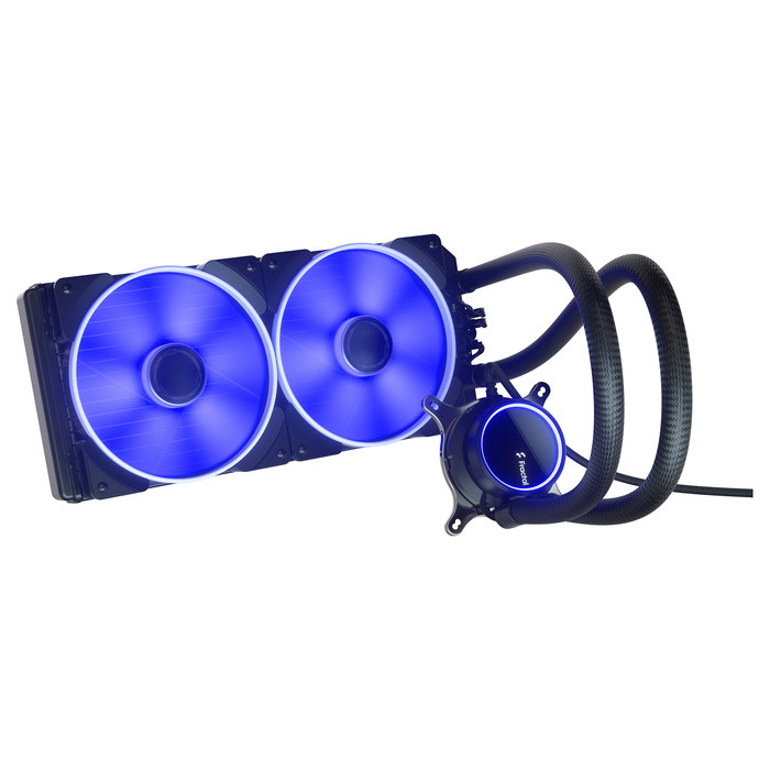 Fractal Design Celsius+ S28 Prisma Kit de Refrigeración Líquida All-in-One de 280mm para CPU con Ventiladores RGB, Negro/Blanco