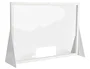 Q-connect Pantalla de Protección de Cartón Formato Horizontal 100x70 cm con Ventana Inferior