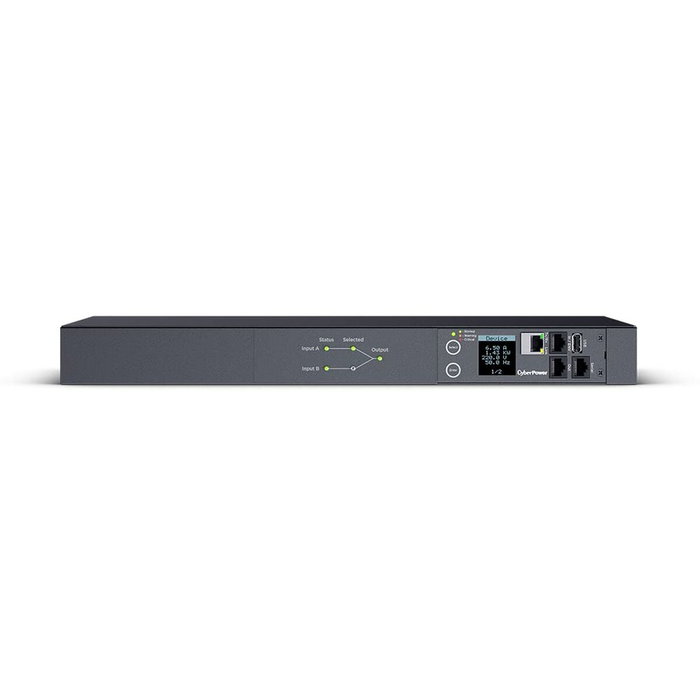 CyberPower PDU44005 PDU ATS de 1U con 10 salidas (8x C13, 2x C19) CyberPower PDU44005 PDU ATS de 1U con 10 salidas (8x C13, 2x C19)