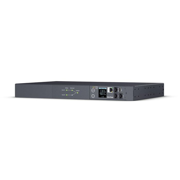 CyberPower PDU44005 PDU ATS de 1U con 10 salidas (8x C13, 2x C19) CyberPower PDU44005 PDU ATS de 1U con 10 salidas (8x C13, 2x C19)