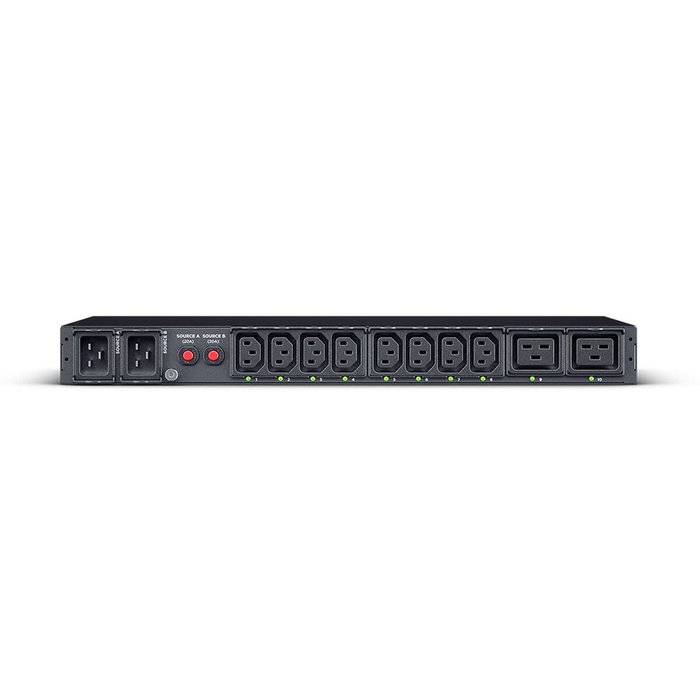 CyberPower PDU44005 PDU ATS de 1U con 10 salidas (8x C13, 2x C19) CyberPower PDU44005 PDU ATS de 1U con 10 salidas (8x C13, 2x C19)