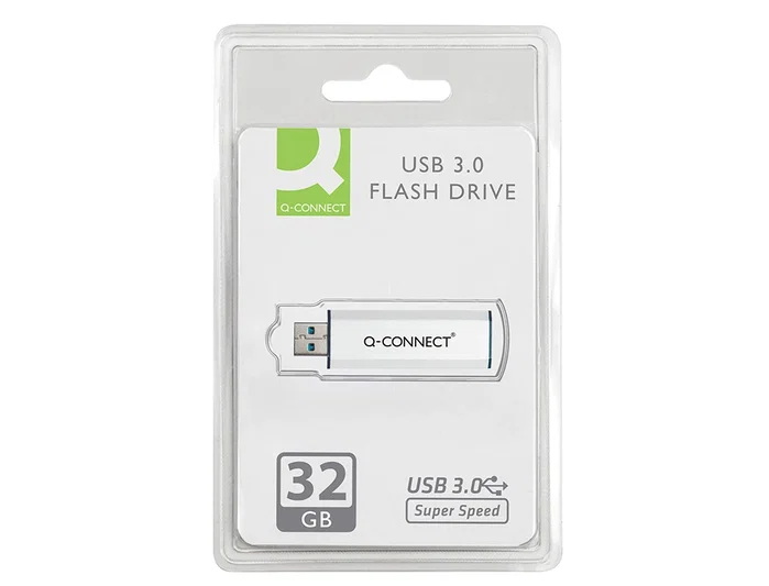 Q-connect Memoria USB Flash 32 GB 3.0 Plateada