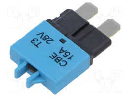 ESKA Fusible térmico de coche 15A 28VDC azul