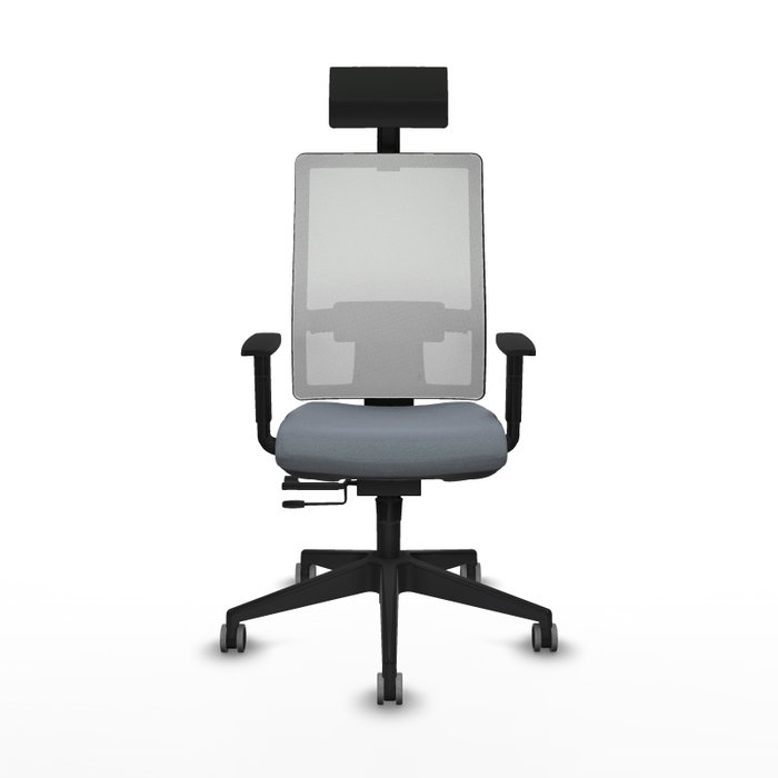PIQUERAS Y CRESPO Silla de oficina Horna Sincro/Traslack Gris y Blanco PIQUERAS Y CRESPO Silla de oficina Horna Sincro/Traslack Gris y Blanco
