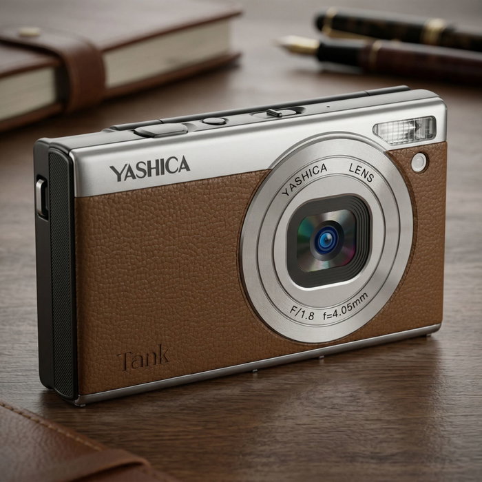 Yashica Tank Compact Marrón