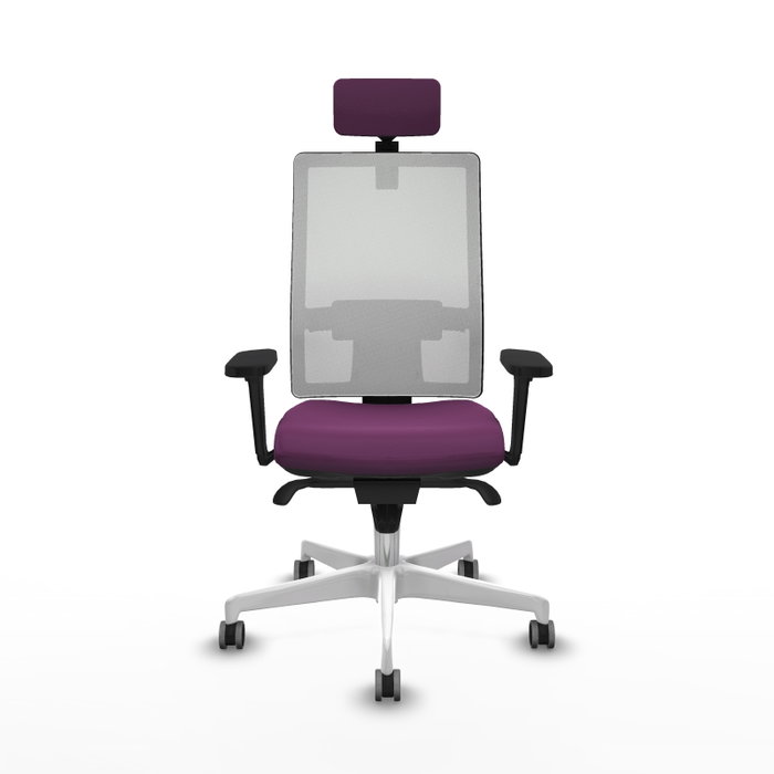 PIQUERAS Y CRESPO Silla de oficina Horna Morado y Blanco