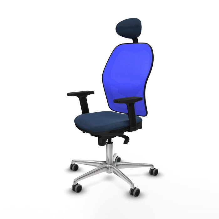 PIQUERAS Y CRESPO Silla de oficina Jorquera con mecanismo Sincro, Azul PIQUERAS Y CRESPO Silla de oficina Jorquera con mecanismo Sincro, Azul