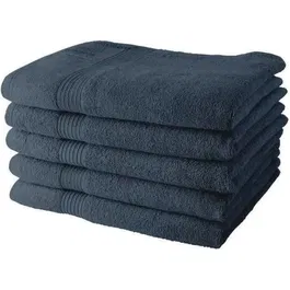 Today TOD3574641225568 Juego de 5 Toallas de Baño 70x130 cm 100% Algodón - Denim