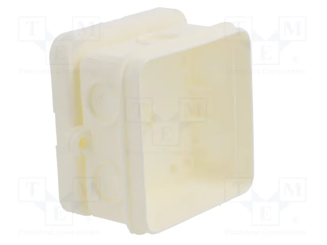 OBO Bettermann OBO A 8 HF RW Caja de derivación de cables 75x75x36 mm PE blanco RAL9010 OBO Bettermann OBO A 8 HF RW Caja de derivación de cables 75x75x36 mm PE blanco RAL9010