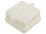OBO Bettermann OBO A 8 HF RW Caja de derivación de cables 75x75x36 mm PE blanco RAL9010