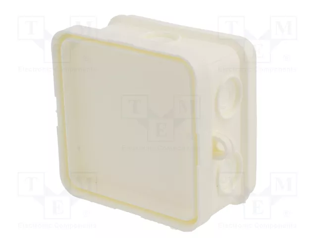 OBO Bettermann OBO A 8 HF RW Caja de derivación de cables 75x75x36 mm PE blanco RAL9010 OBO Bettermann OBO A 8 HF RW Caja de derivación de cables 75x75x36 mm PE blanco RAL9010