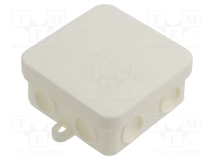 OBO Bettermann OBO A 8 HF RW Caja de derivación de cables 75x75x36 mm PE blanco RAL9010 OBO Bettermann OBO A 8 HF RW Caja de derivación de cables 75x75x36 mm PE blanco RAL9010