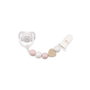 Muñecas Arias Set de Chupete con Cadena de Madera y Pinza Blanca
