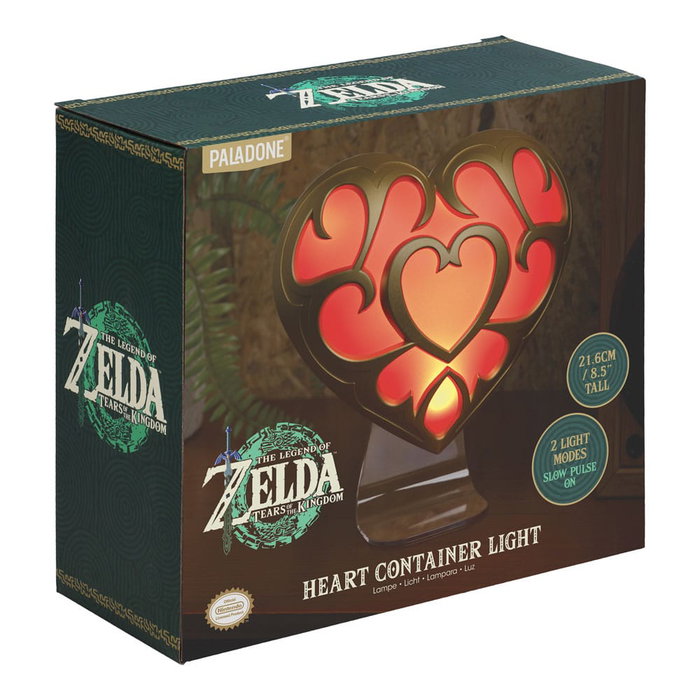 The Legend of Zelda: Tears of the Kingdom Lámpara Contenedor de corazón 22 cm The Legend of Zelda: Tears of the Kingdom Lámpara Contenedor de corazón 22 cm