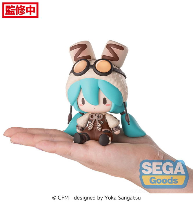 Character Vocal Series 01: Hatsune Miku Figura Fuwa Petit Chibi PVC Hatsune Miku Marshmallow Hot Cocoa 10 cm