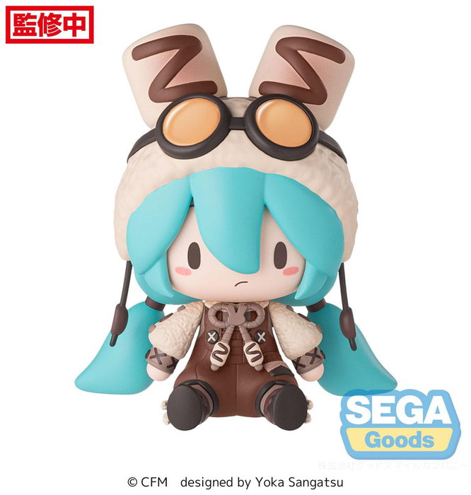 Character Vocal Series 01: Hatsune Miku Figura Fuwa Petit Chibi PVC Hatsune Miku Marshmallow Hot Cocoa 10 cm