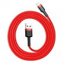 Baseus Cable Cafule Lightning USB 1,5A 2m Rojo