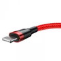 Baseus Cable Cafule Lightning USB 1,5A 2m Rojo