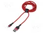 Baseus Cable Cafule Lightning USB 1,5A 2m Rojo