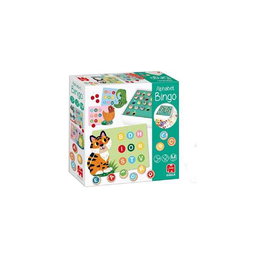 Diset Juego Bingo El Alfabeto con Hojas Magnéticas y Figuras de Animales de Madera