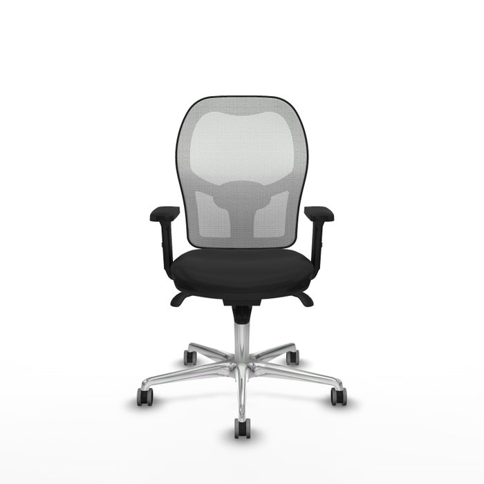 PIQUERAS Y CRESPO Silla de oficina Jorquera con mecanismo Sincro, Negro y Blanco PIQUERAS Y CRESPO Silla de oficina Jorquera con mecanismo Sincro, Negro y Blanco