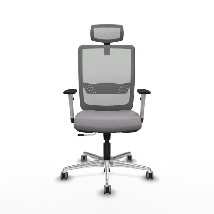 PIQUERAS Y CRESPO Silla de oficina Haches Gris con Mecanismo Sincro/Traslack PIQUERAS Y CRESPO Silla de oficina Haches Gris con Mecanismo Sincro/Traslack