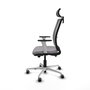 PIQUERAS Y CRESPO Silla de oficina Haches Gris con Mecanismo Sincro/Traslack
