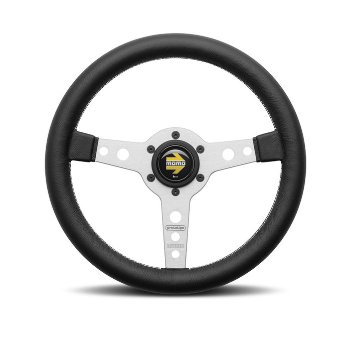 Volante Racing Momo PROTOTIPO Plata Ø 37 cm Volante Racing Momo PROTOTIPO Plata Ø 37 cm