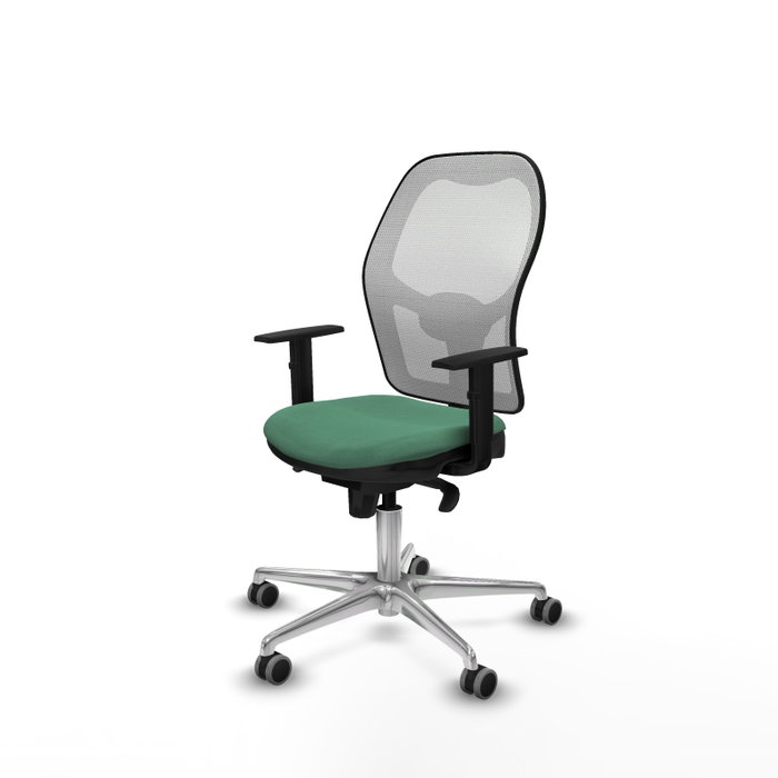 PIQUERAS Y CRESPO Silla de oficina Jorquera verde esmeralda y blanca PIQUERAS Y CRESPO Silla de oficina Jorquera verde esmeralda y blanca