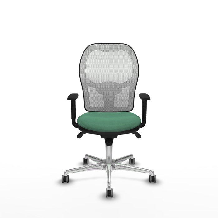 PIQUERAS Y CRESPO Silla de oficina Jorquera verde esmeralda y blanca PIQUERAS Y CRESPO Silla de oficina Jorquera verde esmeralda y blanca