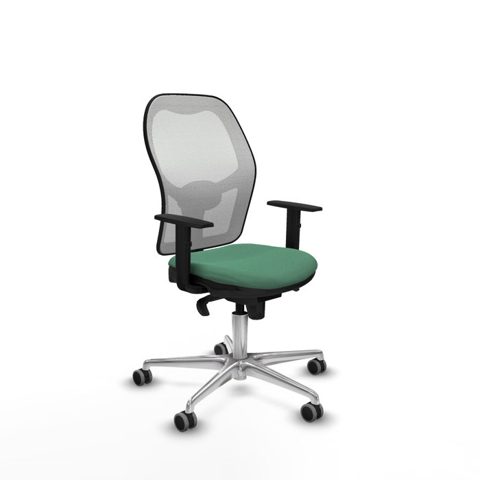 PIQUERAS Y CRESPO Silla de oficina Jorquera verde esmeralda y blanca PIQUERAS Y CRESPO Silla de oficina Jorquera verde esmeralda y blanca