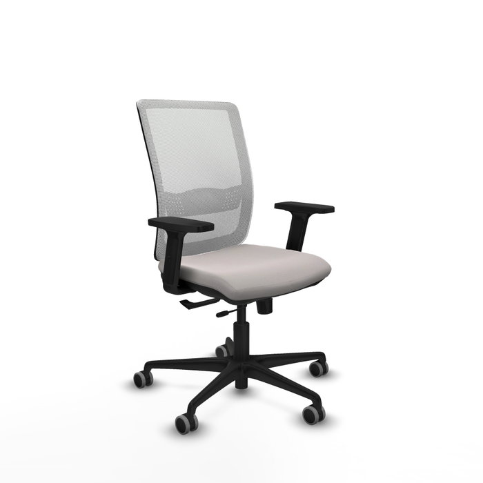 PIQUERAS Y CRESPO Silla de oficina Haches Blanca con mecanismo Sincro/Traslack PIQUERAS Y CRESPO Silla de oficina Haches Blanca con mecanismo Sincro/Traslack