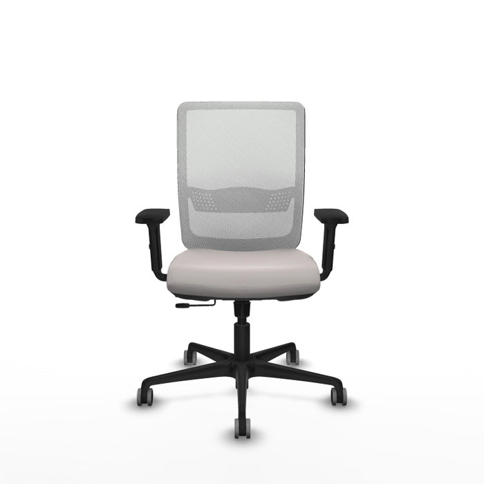 PIQUERAS Y CRESPO Silla de oficina Haches Blanca con mecanismo Sincro/Traslack PIQUERAS Y CRESPO Silla de oficina Haches Blanca con mecanismo Sincro/Traslack
