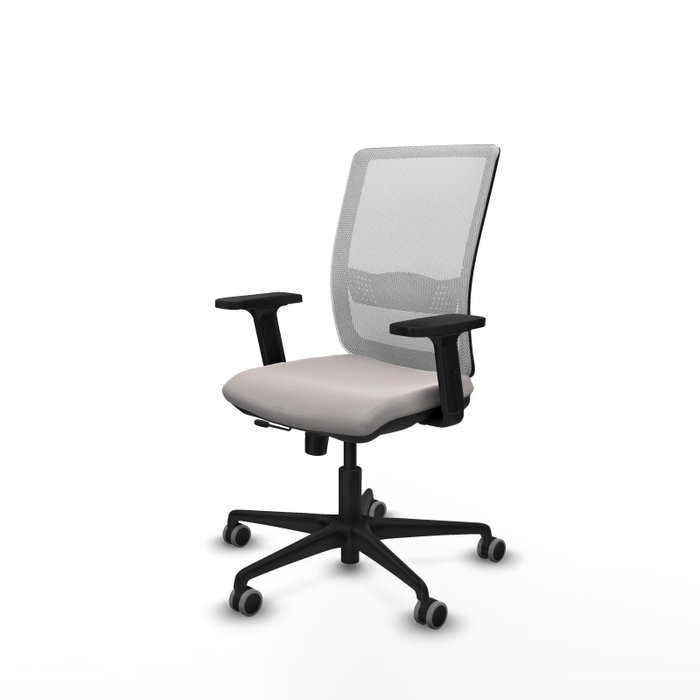 PIQUERAS Y CRESPO Silla de oficina Haches Blanca con mecanismo Sincro/Traslack PIQUERAS Y CRESPO Silla de oficina Haches Blanca con mecanismo Sincro/Traslack