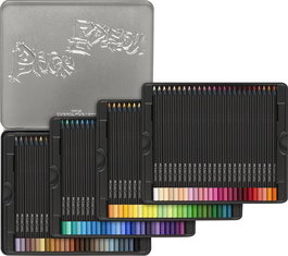 Lapices De Colores Faber-Castell Black Edition Estuche Metal De 100