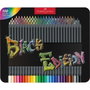 Faber Castell Black Edition Lápices de Colores, Estuche Metálico, 100 unidades, Colores Surtidos