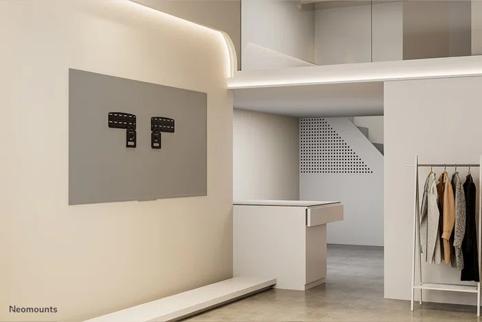 Neomounts WL30-265BL1 Soporte para TV de Pared Ultrafino (3-7.5 mm) para Pantallas Samsung de 43" a 85", hasta 60 kg, Negro