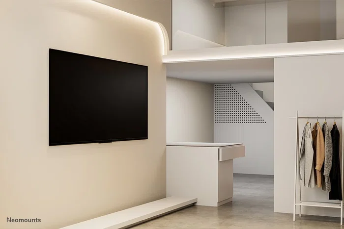 Neomounts WL30-265BL1 Soporte para TV de Pared Ultrafino (3-7.5 mm) para Pantallas Samsung de 43" a 85", hasta 60 kg, Negro